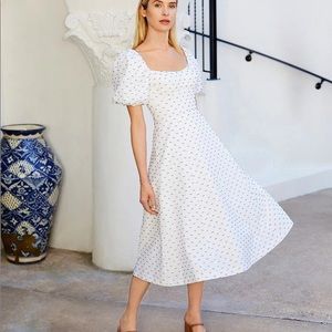 NWT Gloria Family Matching Puff Sleeve Swiss Dot